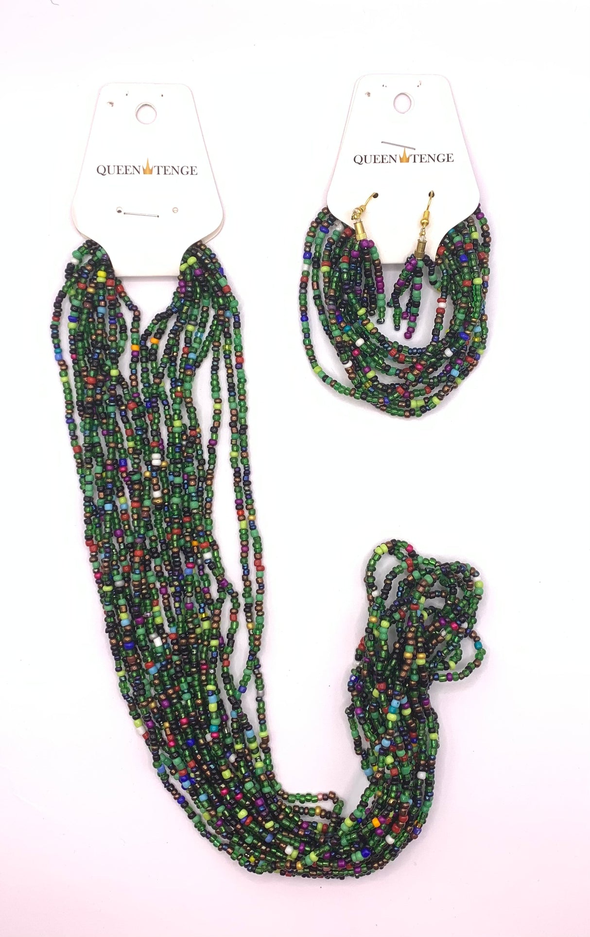 Queen Tenge - Beaded 3 Piece Jewellery Set