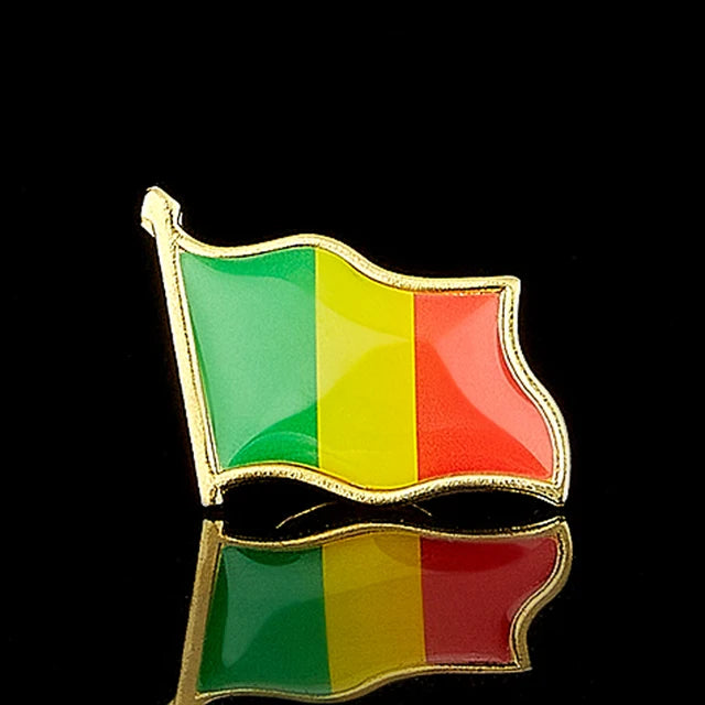 National Flag Pin Badge 1.8cm x 2.0cm