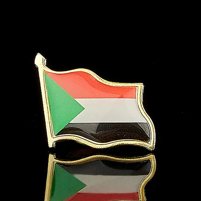 National Flag Pin Badge 1.8cm x 2.0cm