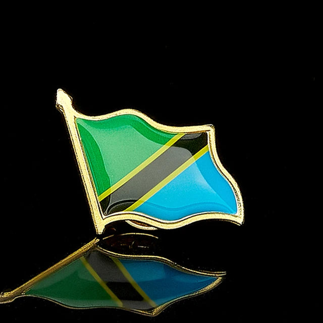 National Flag Pin Badge 1.8cm x 2.0cm