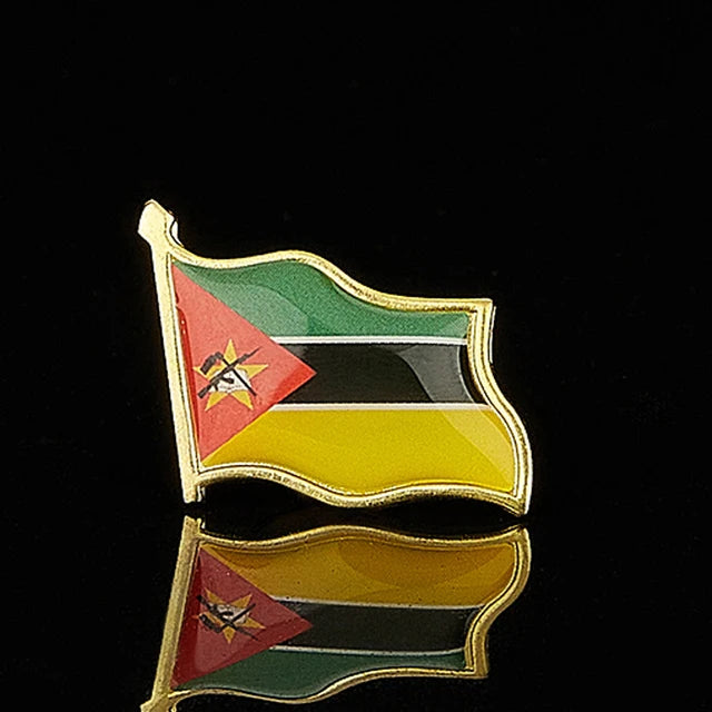 National Flag Pin Badge 1.8cm x 2.0cm
