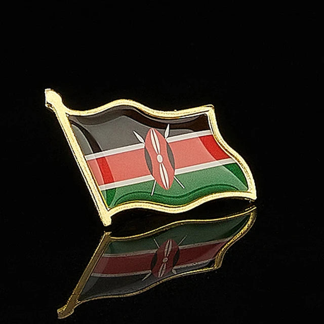National Flag Pin Badge 1.8cm x 2.0cm