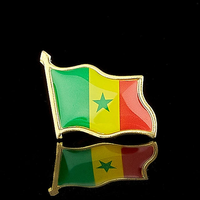 National Flag Pin Badge 1.8cm x 2.0cm