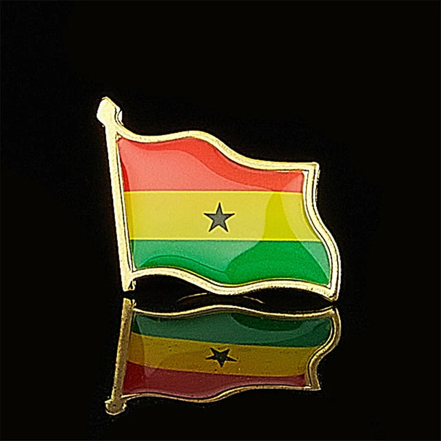 National Flag Pin Badge 1.8cm x 2.0cm