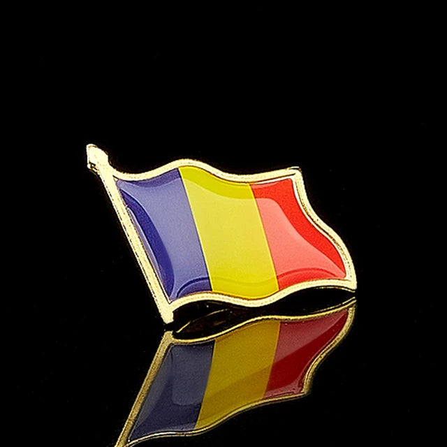 National Flag Pin Badge 1.8cm x 2.0cm
