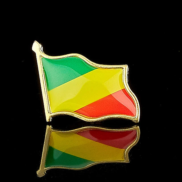 National Flag Pin Badge 1.8cm x 2.0cm