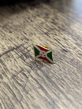 National Flag Pin Badge 1.6cm x 1.6cm