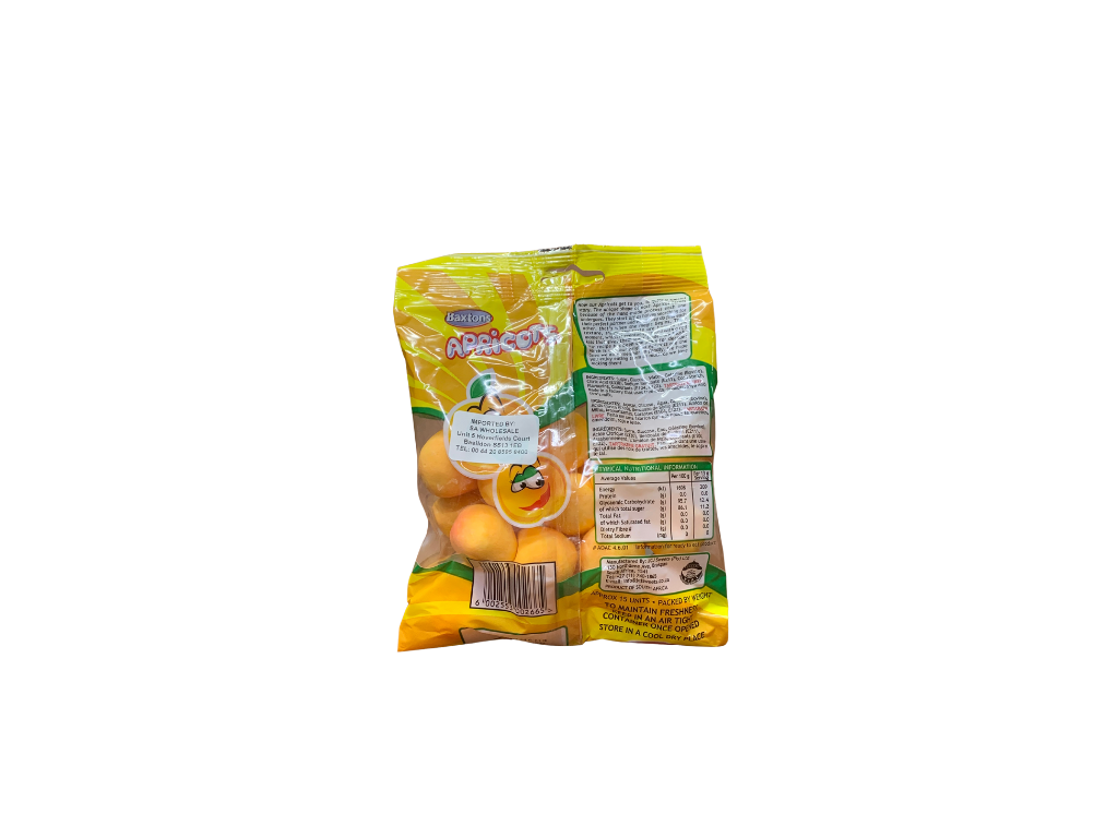 Baxton Apricot Sweets 200g Bag (South Africa)