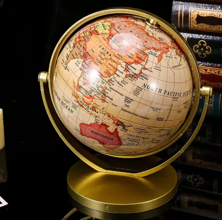 20cm Retro 720 Degree Rotating Globe