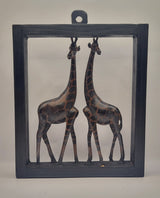 Ebony Giraffe Pair Frame