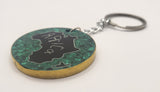 Malachite Africa Country Outline Keychain