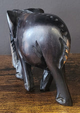 Small Ebony Standing Elephant