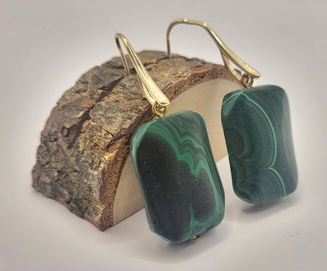Malachite Earrings