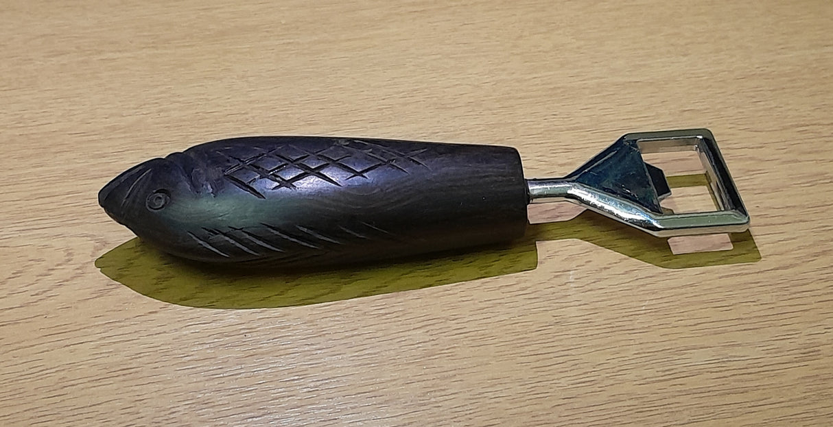 Rounded Ebony Handmade Animal Handle Bottle Opener