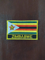 National Flag With Country Name Yellow Embroidery Patch 8cm x 5cm