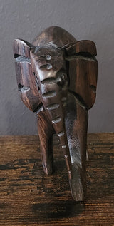 Small Mahogany Standing Elephant