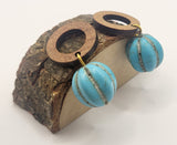 Blue Howlite Earrings