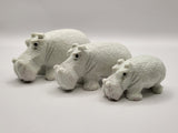 White Stone Hippos
