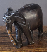 Small Ebony Standing Elephant