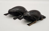 Ebony Wooden Frog Model