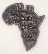 Africa Outline Wooden Frames