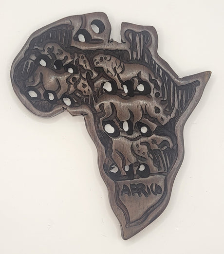 Africa Outline Wooden Frames