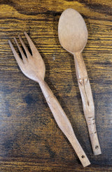 Wooden Spoon, Fork and Bowl Sets