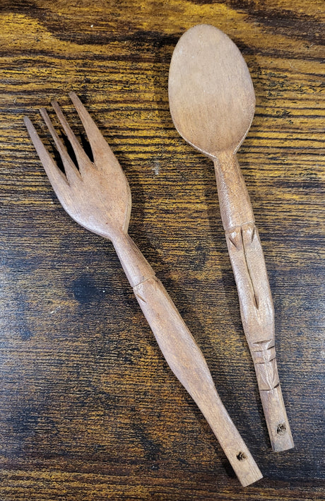 Wooden Spoon, Fork and Bowl Sets
