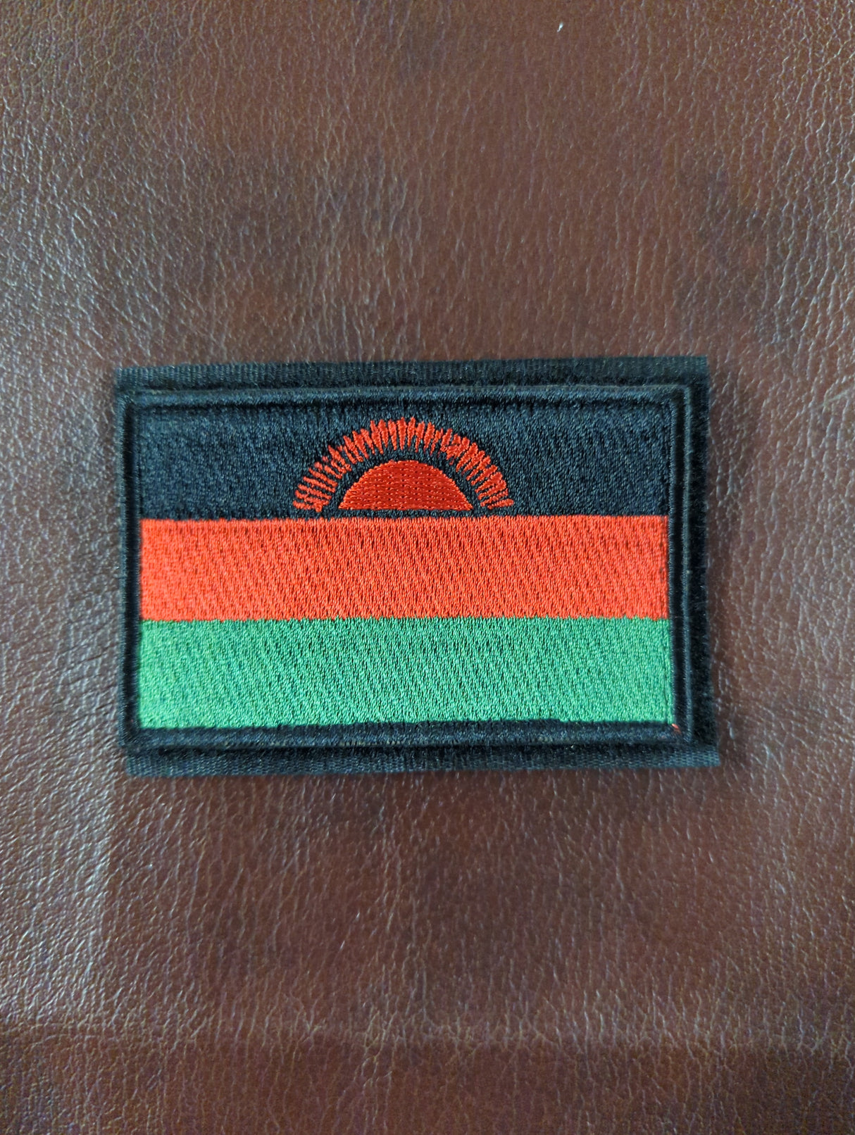 National Flag Embroidery Patch With Velcro 8cm x 5cm