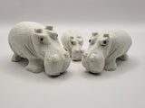 White Stone Hippos
