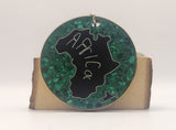 Malachite Africa Country Outline Keychain