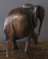 Small Mahogany Standing Elephant