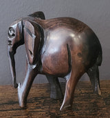 Small Mahogany Standing Elephant