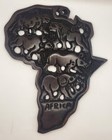 Africa Outline Wooden Frames