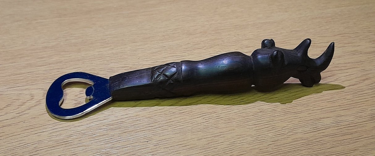 Rounded Ebony Handmade Animal Handle Bottle Opener