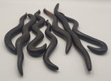 Ebony Hand Carved Worms