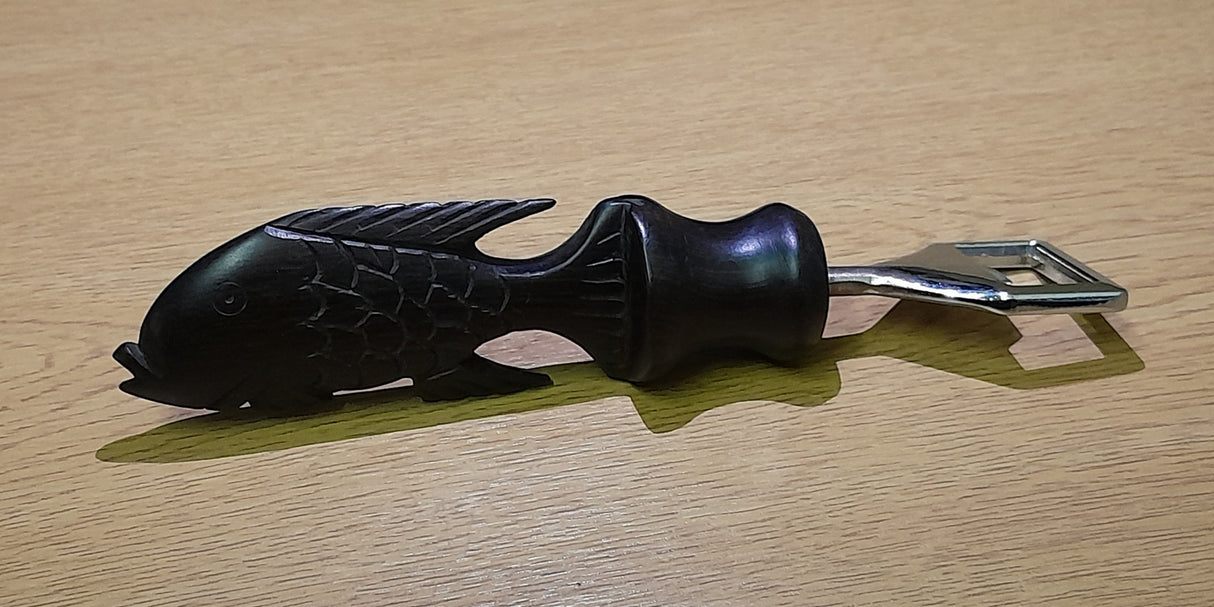 Rounded Ebony Handmade Animal Handle Bottle Opener