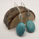 Blue Howlite Earrings