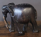 Small Ebony Standing Elephant